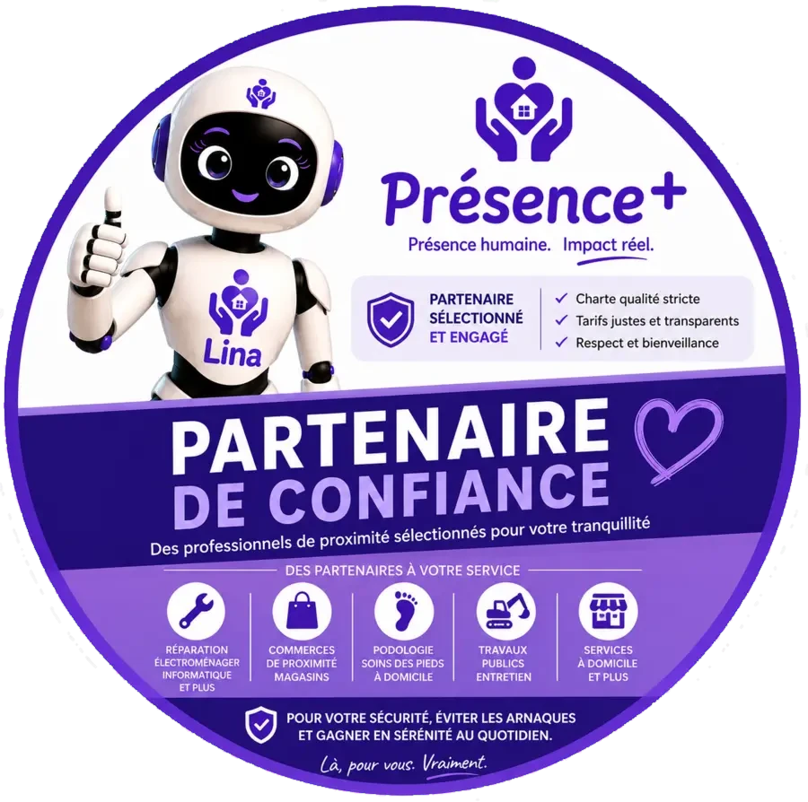 Abzeichen «Vertrauenspartner» von Présence+